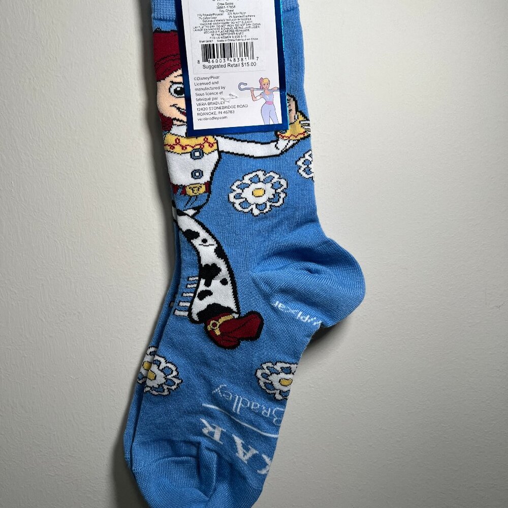 Disney Pixar x Vera Bradley - Toy Story Crew Socks ft. Jessie - Picture 2 of 2